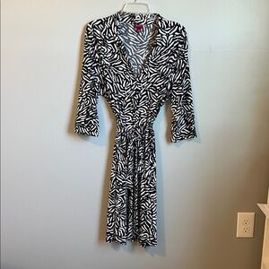 Merona Black and White Patterned Dress